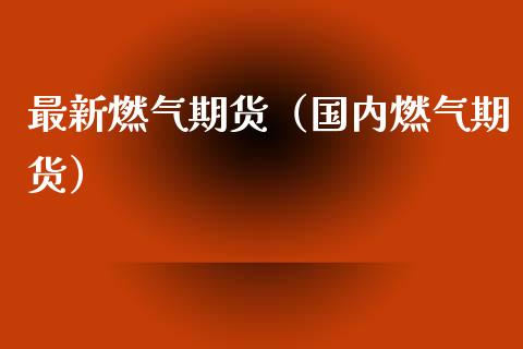 最新燃气期货（国内燃气期货）