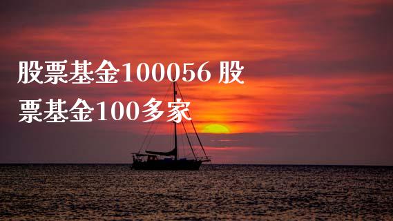 股票基金100056 股票基金100多家