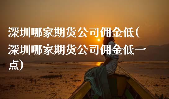 深圳哪家期货公司佣金低(深圳哪家期货公司佣金低一点)