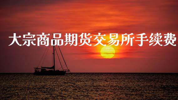 大宗商品期货交易所手续费