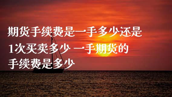 期货手续费是一手多少还是1次买卖多少 一手期货的手续费是多少_https://www.dglong8.com_理财百科_第1张
