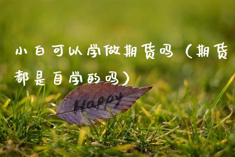 小白可以学做期货吗（期货都是自学的吗）
