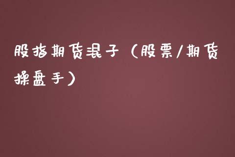 股指期货混子（股票/期货操盘手）