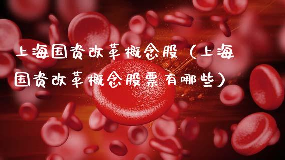 上海国资概念股（上海国资概念股票有哪些）