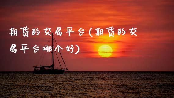 期货的交易平台(期货的交易平台哪个好)_https://www.dglong8.com_期货理财_第1张