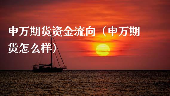 申万期货资金流向（申万期货怎么样）