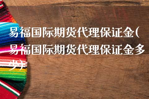 易福国际期货代理保证金(易福国际期货代理保证金多少)
