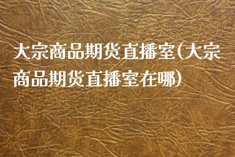 大宗商品期货直播室(大宗商品期货直播室在哪)