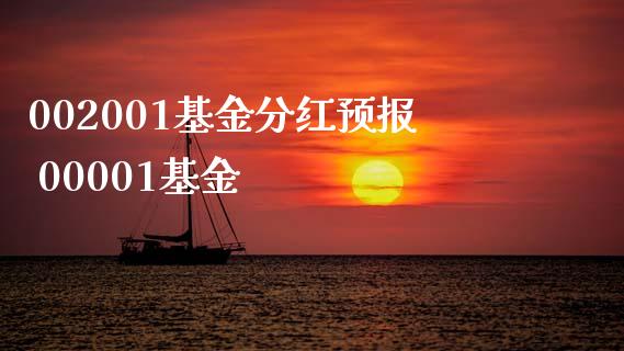 002001基金分红预报 00001基金