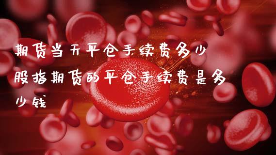 期货当天平仓手续费多少 股指期货的平仓手续费是多少钱_https://www.dglong8.com_理财百科_第1张