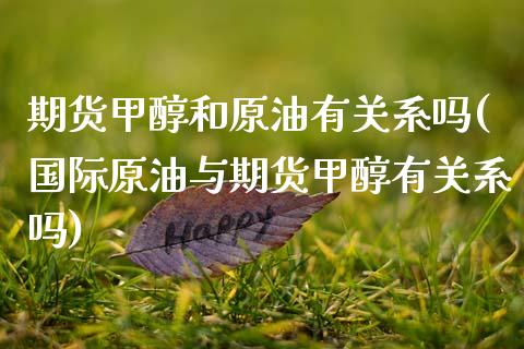 期货甲醇和原油有关系吗(国际原油与期货甲醇有关系吗)