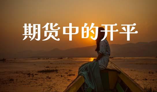期货中的开平