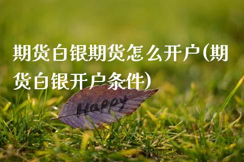 期货白银期货怎么开户(期货白银开户条件)