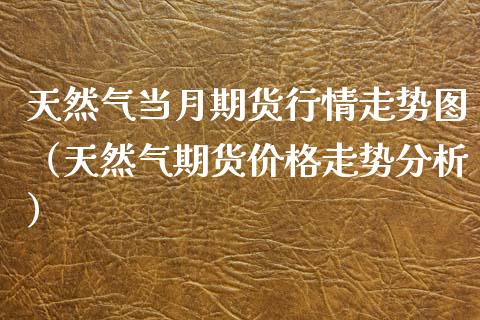 天然气当月期货行情走势图（天然气期货价格走势分析）