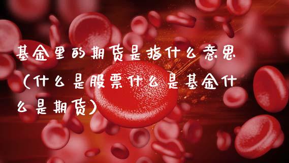 基金里的期货是指什么意思（什么是股票什么是基金什么是期货）