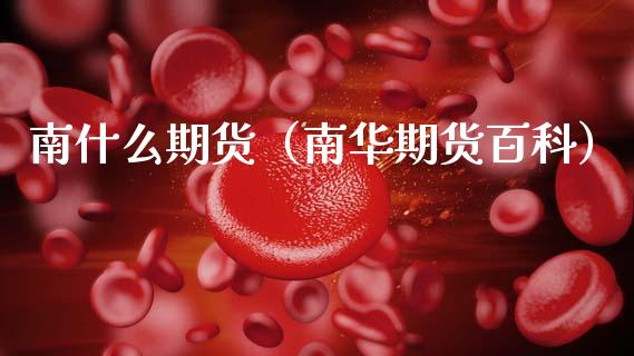 南什么期货（南华期货百科）