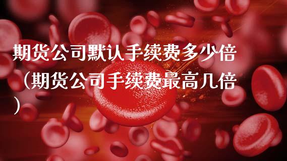 期货公司默认手续费多少倍（期货公司手续费最高几倍）
