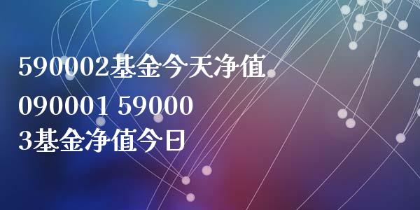 590002基金今天净值090001 590003基金净值今日