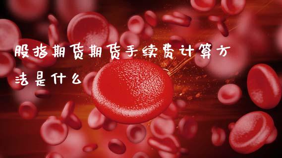 股指期货期货手续费计算方法是什么