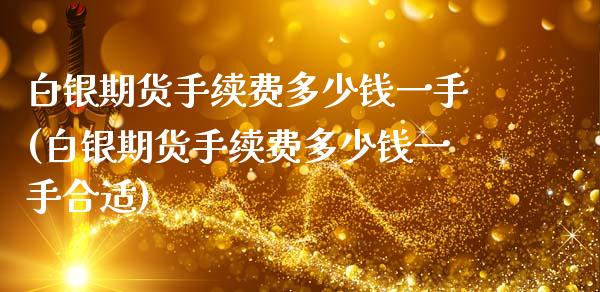 白银期货手续费多少钱一手(白银期货手续费多少钱一手合适)