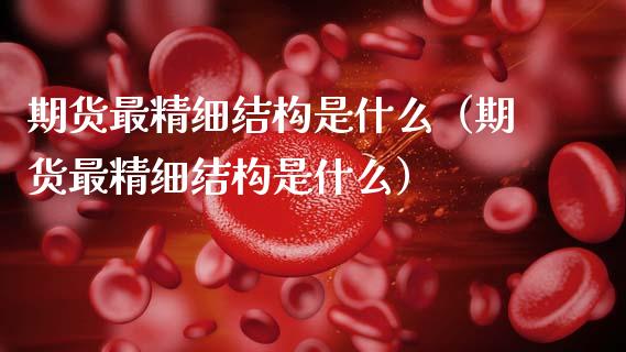 期货最精细结构是什么（期货最精细结构是什么）
