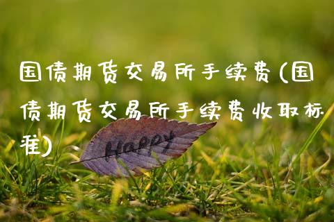 国债期货交易所手续费(国债期货交易所手续费收取标准)