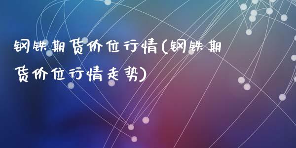 钢铁期货价位行情(钢铁期货价位行情走势)