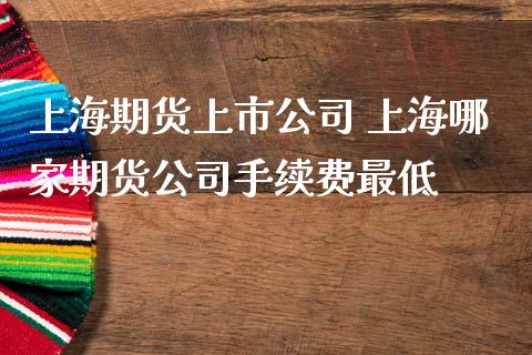 上海期货上市公司 上海哪家期货公司手续费最低