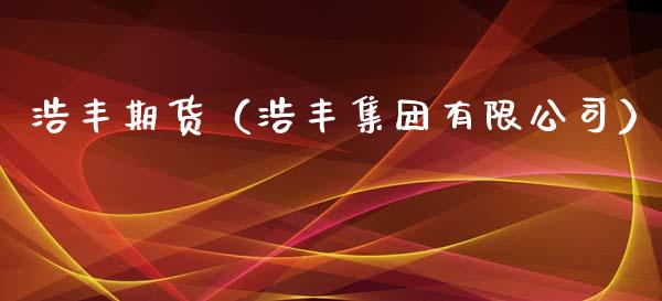 浩丰期货（浩丰集团有限公司）
