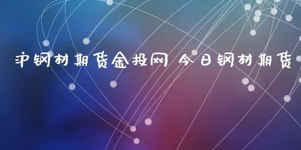 沪钢材期货网 今日钢材期货