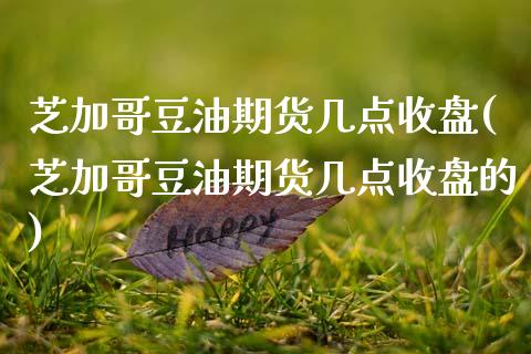 芝加哥豆油期货几点收盘(芝加哥豆油期货几点收盘的)