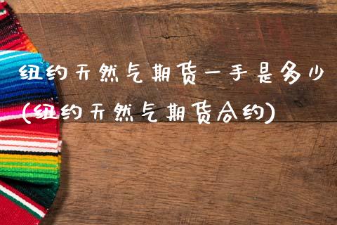 纽约天然气期货一手是多少(纽约天然气期货合约)