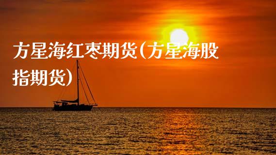方星海红枣期货(方星海股指期货)