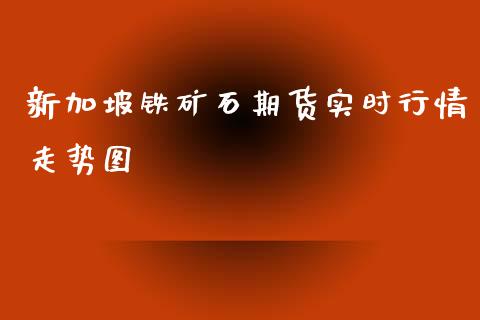 新加坡铁矿石期货实时行情走势图