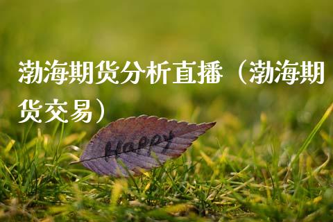 渤海期货分析直播（渤海期货交易）