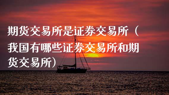 期货交易所是证券交易所（我国有哪些证券交易所和期货交易所）