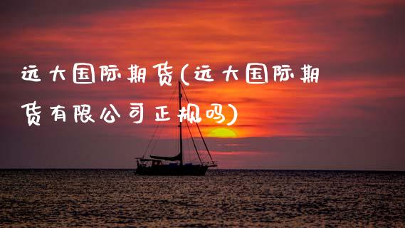 远大国际期货(远大国际期货有限公司正规吗)