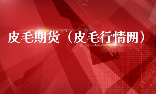 皮毛期货（皮毛行情网）