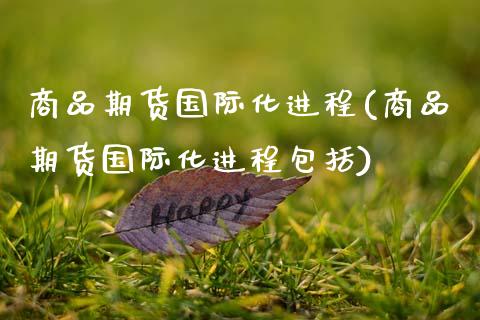 商品期货国际化进程(商品期货国际化进程包括)