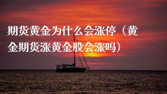 期货黄金为什么会涨停（黄金期货涨黄金股会涨吗）