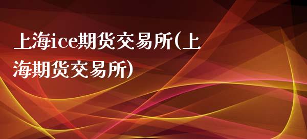 上海ice期货交易所(上海期货交易所)