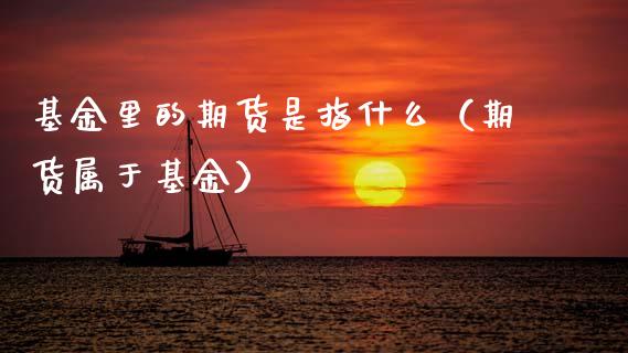 基金里的期货是指什么（期货属于基金）