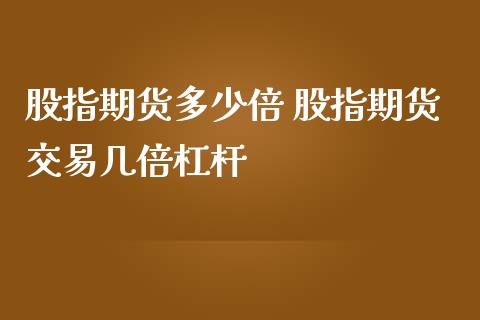 股指期货多少倍 股指期货交易几倍杠杆_期货理财_第1张_宇龙理财网 股指期货多少倍 股指期货交易几倍杠杆_https://www.dglong8.com_期货理财_第1张