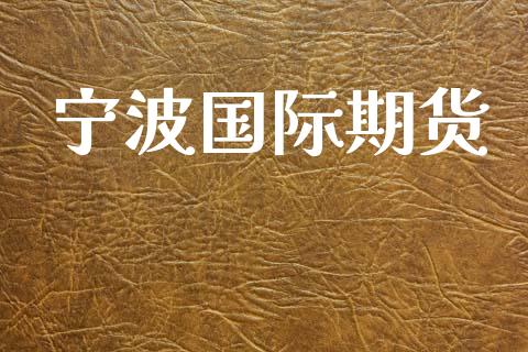 宁波国际期货