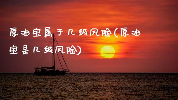 原油宝属于几级风险(原油宝是几级风险)