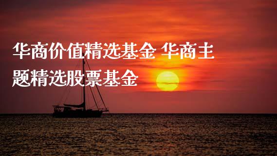 华商价值精选基金 华商主题精选股票基金