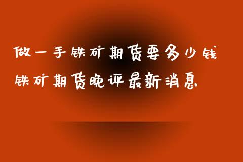 做一手铁矿期货要多少钱 铁矿期货晚评最新消息