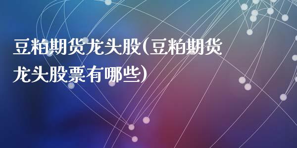 豆粕期货龙头股(豆粕期货龙头股票有哪些)