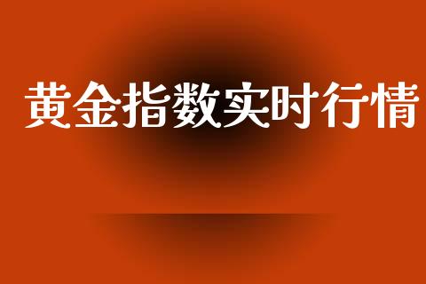 黄金指数实时行情