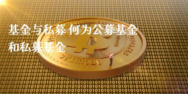 基金与私募 何为公募基金和私募基金